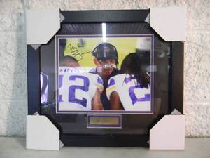 lot 14 image: MINNESOTA VIKINGS Coack Mike Zimmer AUTOGRAPHED WITH COA Official NFL professionally framed photo, Approx 16 by 14 - NEW - A VERY NICELY DONE PIECE - SEE PICTURES