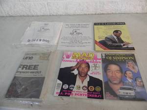 lot 37 image: O.J. SIMPSON COLLECTION - 2 The Trial of the Century, told my way by Ivan Briceno, t-shirt NEVER OPENED 2 MAGAZINES & 0.J.s LEGAL PAD - FANTASTIC COLLECTIBLES - SEE PICTURES