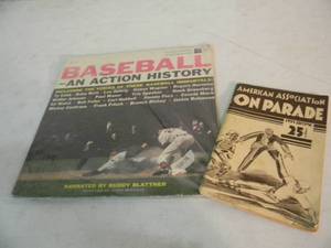 lot 78 image: VINTAGE 1935 AMERICAN ASSOCIATION ON PARADE & BASEBALL AN ACTION HISTORY ALBUM - NICE - VERY COOL PIECES - SEE PICTURES
