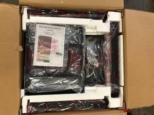 Noble House Haraldson Black Square Metal Outdoor Patio Fire Pit Customer Returns See Pictures