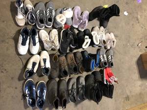 Lot of Assorted Shoes Various Models Sizes and Conditions    Customer Returns See Pictures