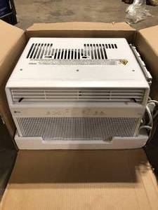 LG 8,000 BTU, 115 Volts, Window Smart Air Conditioner Cools 350 sq. ft. with Remote, WiFi Enabled in White Customer Returns See Pictures