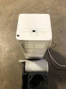 Vissani 5,000 BTU 115-Volt Portable Air Conditioner for 150 sq. ft. Rooms in White Missing Pieces  Customer Returns See Pictures