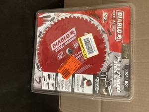DIABLO 10in. x 50-Teeth Steel Demon Cermet II Saw Blade for Medium Metal  Customer Returns See Pictures