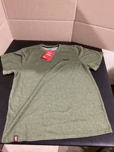 Milwaukee Mens X-Large Green CottonPolyester Short-Sleeve Hybrid Work T-Shirt   Customer Returns See Pictures