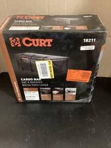 CURT 56 in. x 22 in. x 21 in. CURT Hitch Cargo Carrier Bag (Water, UV-resistant black vinyl) Customer Returns See Pictures