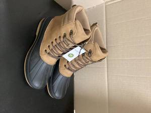 Mens Tan Lace up Boots Size 11 Customer Returns See Pictures