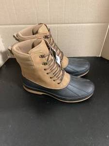 Mens Tan Lace up Boots Size 13 Customer Returns See Pictures