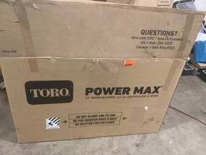 Toro Power Max 824 OE 24 in. 252cc Two-Stage Electric Start Gas Snow Blower  Customer Returns See Pictures