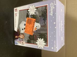 Gemmy Christmas Inflatable Olaf , 4 ft Tall, Multi Customer Returns See Pictures