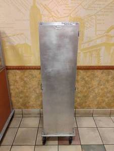 lot 59 image: LOCKWOOD ALUMINUM SHEET PAN CART ON WHEELS