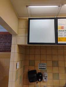 lot 68 image: MAGA LENS MENU DISPLAY SIGN WITH LIGHT