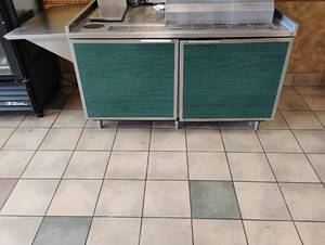 lot 56 image: DUKE COMMERCIAL STAINLESS STEEL BEVERAGE STAND