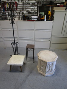 End Tables, Coat Rack, Misc.