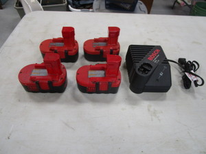 Bosch 18v Batteries & Charger