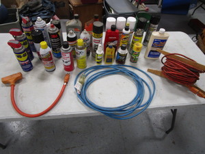 Misc. Sprays, Oils, Paint, Extension Chords