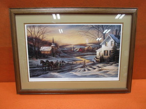 Terry Redlin Together For The Season Signed Open Edition 23x32