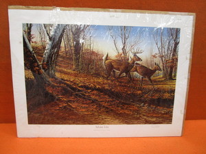 Terry Redlin Autumn Run Signed & Numbered 29960 16.5x25 Image Size