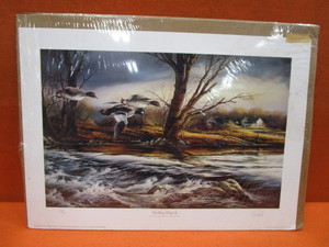 Terry Redlin Rushing Rapids Signed & Numbered 29960 16x25 Image Size