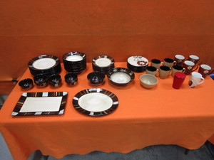 Stoneware Plates, Dishes, Cups