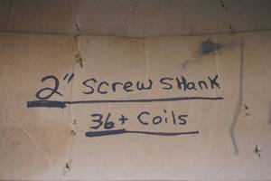lot 161 image: rink shank coil nails
