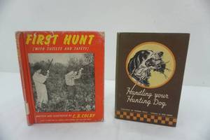 lot 202 image: Antique hunting books, 50s