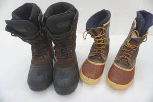 lot 205 image: Mens size 10 winter boots, Kamik waterproof and Sorel