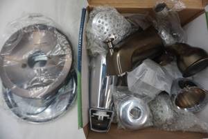 lot 208 image: New tub and shower trim set
