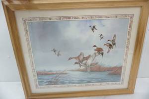 lot 219 image: Charles Murphy signed hunting picture