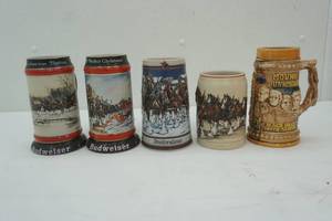lot 282 image: Budweiser Steins