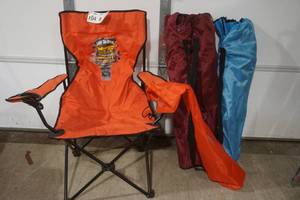 lot 297 image: folding camp chairs