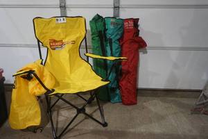 lot 298 image: folding camp chairs