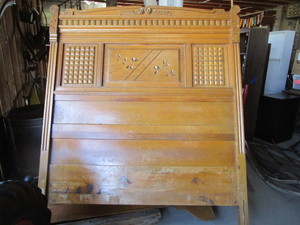 Antique High Headboard Bed
