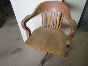 Oak Office Chair - Vintage