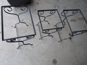 Nesting Tables, Glass Tops