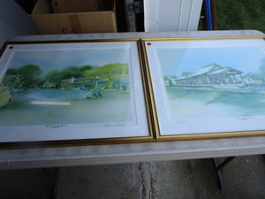 Lindstrom Main St & Depot Watercolor Prints