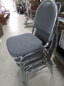 Stacking Chairs, Padded