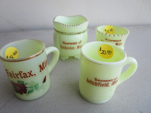 Antique Souvenir Custard Glass