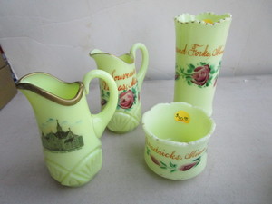 Antique Souvenir Custard Glass