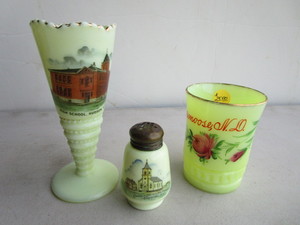 Antique Souvenir Custard Glass