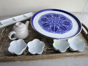 Tray, Cakestand, Ceramics, Teapot