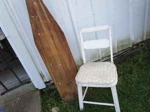 Wooden Ironing Board, Chair