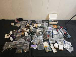 lot 216 image: Assorted Jewelry Making Supplies and Tools
