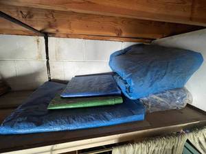 lot 15 image: Lot of Assorted Tarps - Various Sizes and Colors