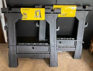 lot 265 image: Stanley Folding Sawhorse Set