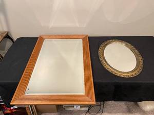 lot 356A image: Lot of 3 Decorative Mirrors