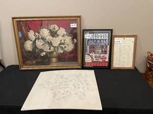 lot 357A image: Lot of Framed Artwork and Posters