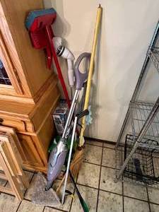 lot 136 image: Lot of Household Cleaning Supplies and Tools