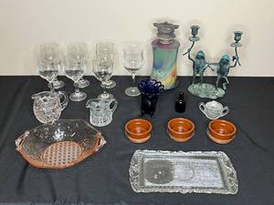 lot 286 image: Assorted Glassware and Decorative Items Collection