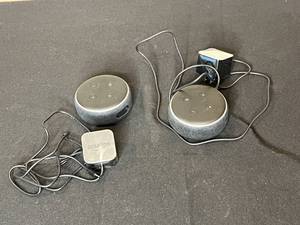 lot 299 image: Lot of 2 Amazon Echo Dot Smart Speakers
